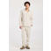 America Today Phillon straight casual broek met linnen wit