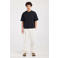 America Today boxy T-shirt zwart
