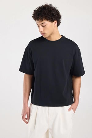 boxy T-shirt zwart