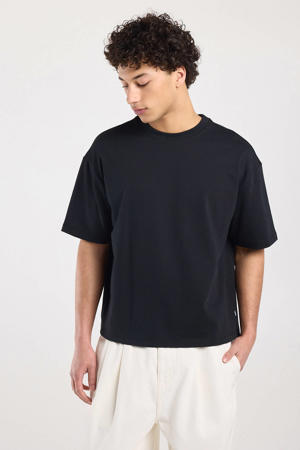 boxy T-shirt zwart