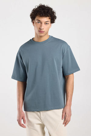 boxy T-shirt blauw