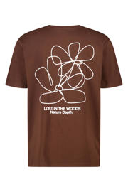 thumbnail: America Today regular T-shirt met backprint bruin