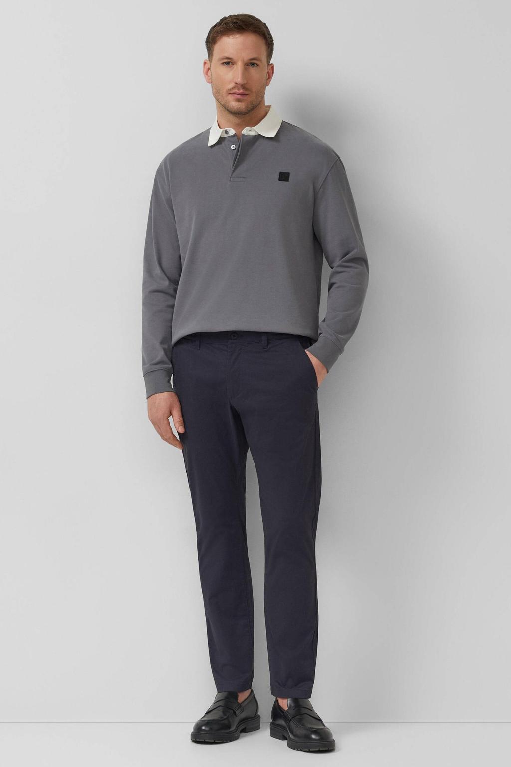 s.Oliver BLACK LABEL regular chino donkerblauw