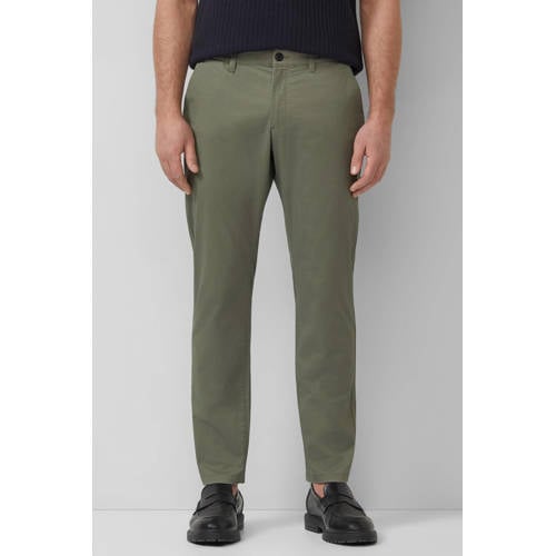 s.Oliver BLACK LABEL regular chino donkergroen afbeelding