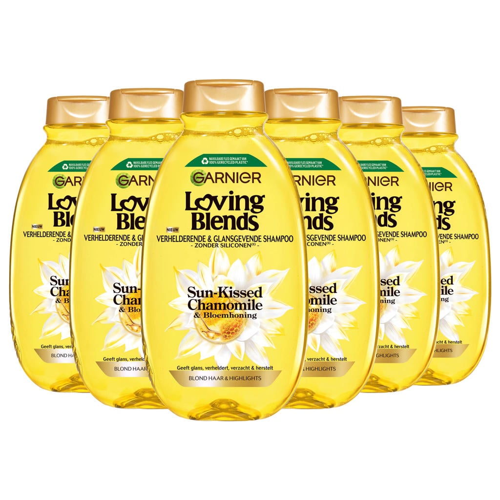 Garnier Loving Blends Sun-Kissed Chamomile & Bloemenhoning - Blond Haar & Highlights - 6 x 300 ml