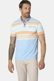 thumbnail: Babista LORIENZA regular fit gestreepte polo Plus Size - lichtblauw