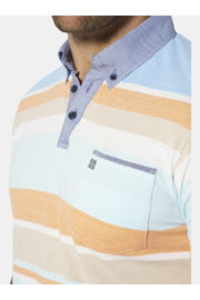 thumbnail: Babista LORIENZA regular fit gestreepte polo Plus Size - lichtblauw