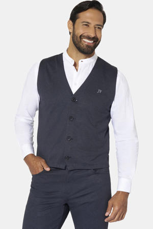 Jan Vanderstorm Heren Gebreide Bodywarmer Tane Dark Blue, 5xl (xxxxxl) - 72/74