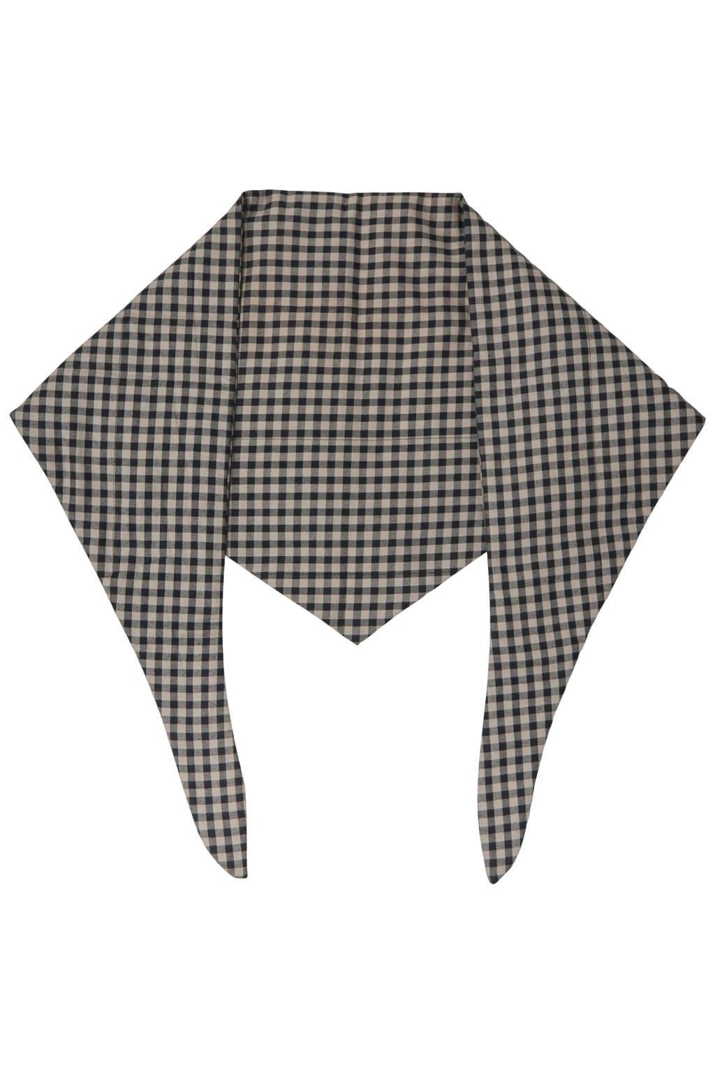 OBJECT geruite triangle scarf OBJOLIVIA beige
