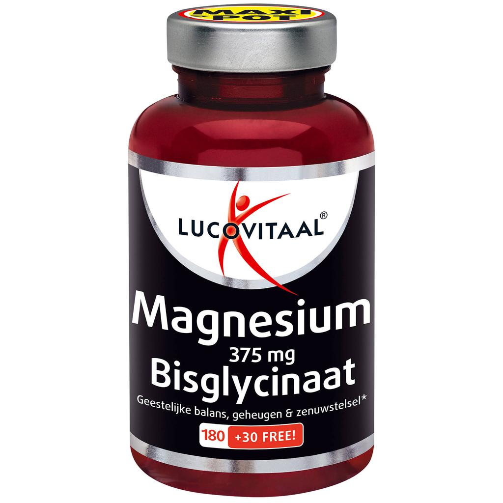 Lucovitaal Magnesium 375mg Bisglycinaat - 210 tabletten