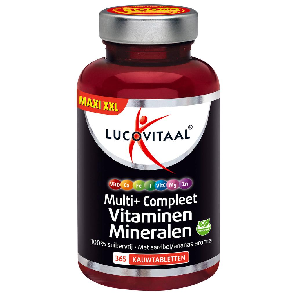 Lucovitaal Multi Compleet Vitaminen & Mineralen - 365 kauwtabletten