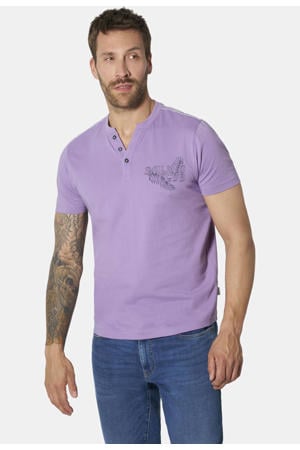 regular fit T-shirt Plus Size met print - lila