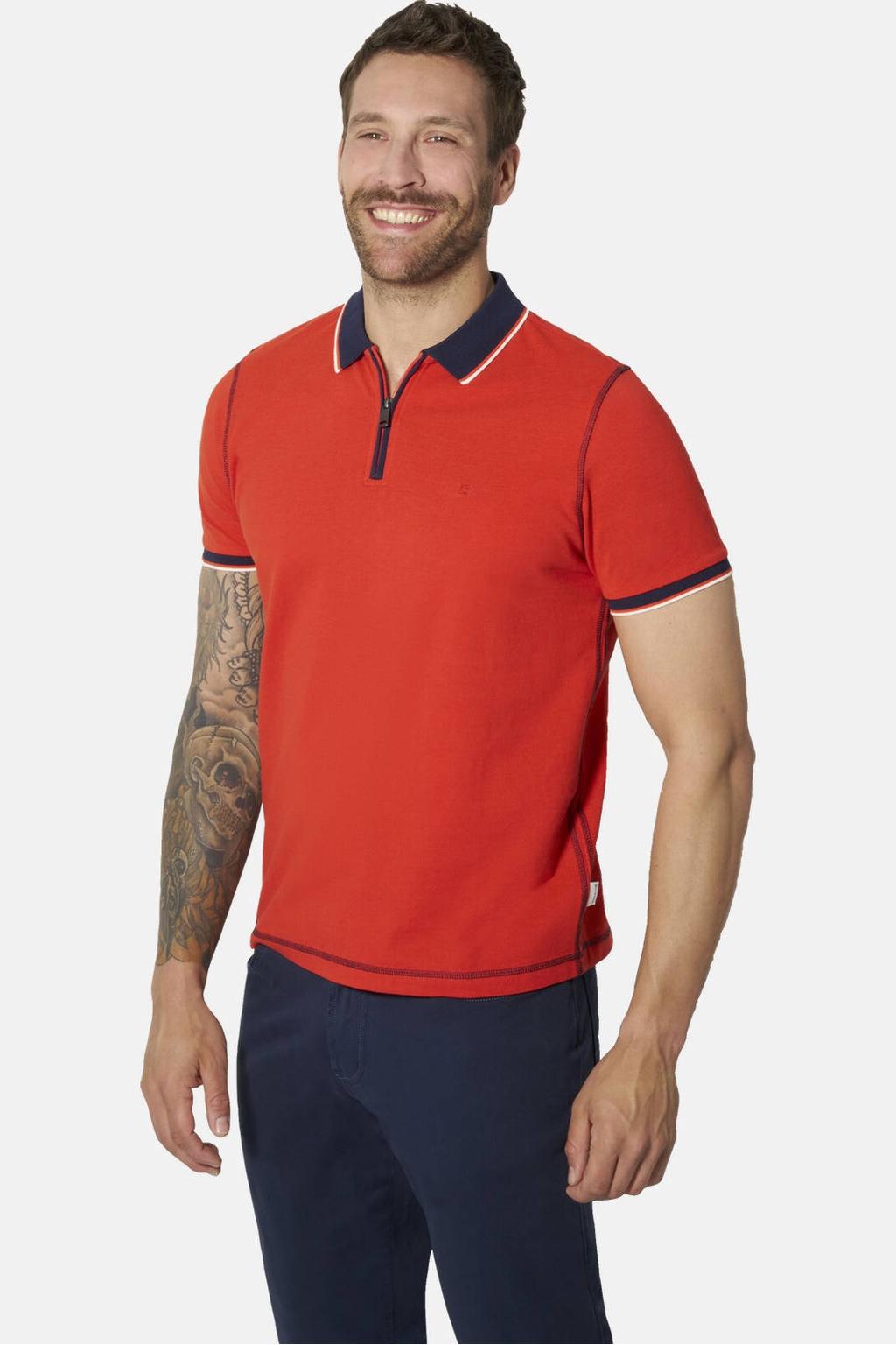 Babista regular fit polo Plus Size - rood