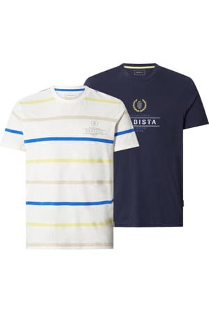 regular fit T-shirt Plus Size met logo (set van 2)