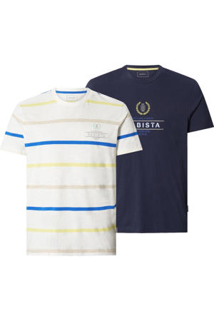 regular fit T-shirt Plus Size met logo (set van 2)