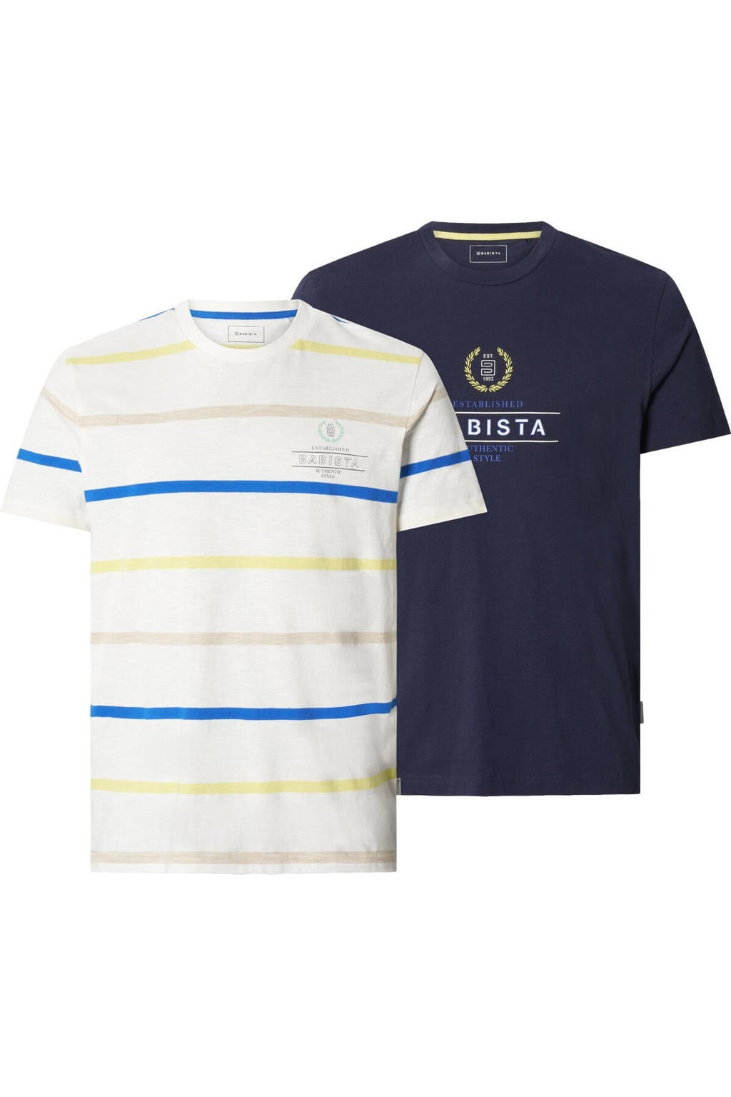 Babista regular fit T-shirt Plus Size met logo (set van 2)