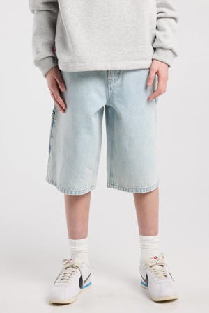 short light blue denim