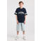 America Today T-shirt donkerblauw