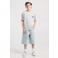 America Today baggy jort light blue denim
