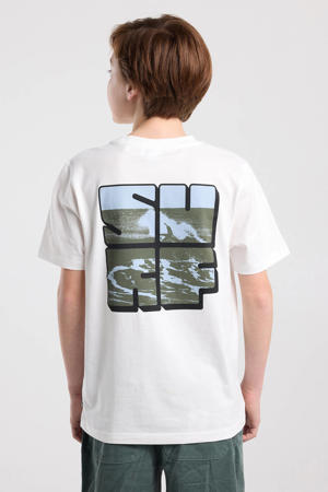 T-shirt met backprint wit