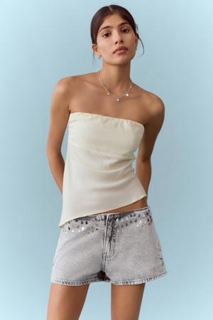 denim short grey denim