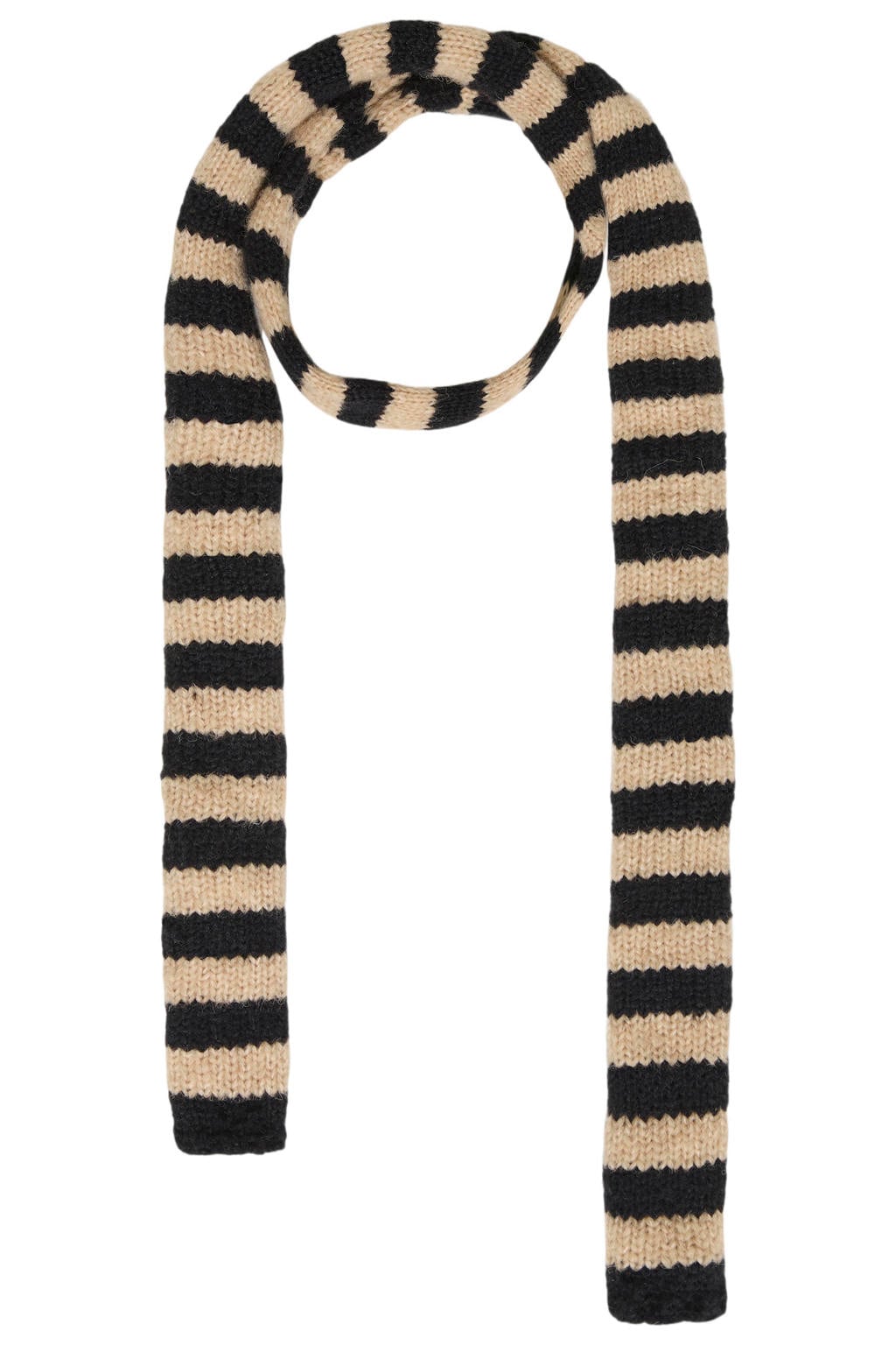 ICHI gestreepte sjaal IAROSEMUNDE zwart/beige