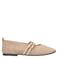 No Stress suède ballerina's beige