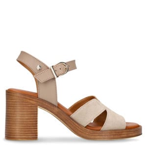 suède sandalettes beige