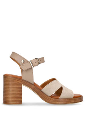 suède sandalettes beige