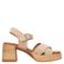 Manfield suède sandalettes beige