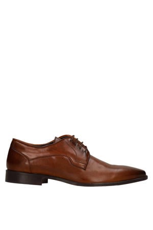 leren veterschoenen cognac