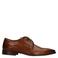 Manfield leren veterschoenen cognac
