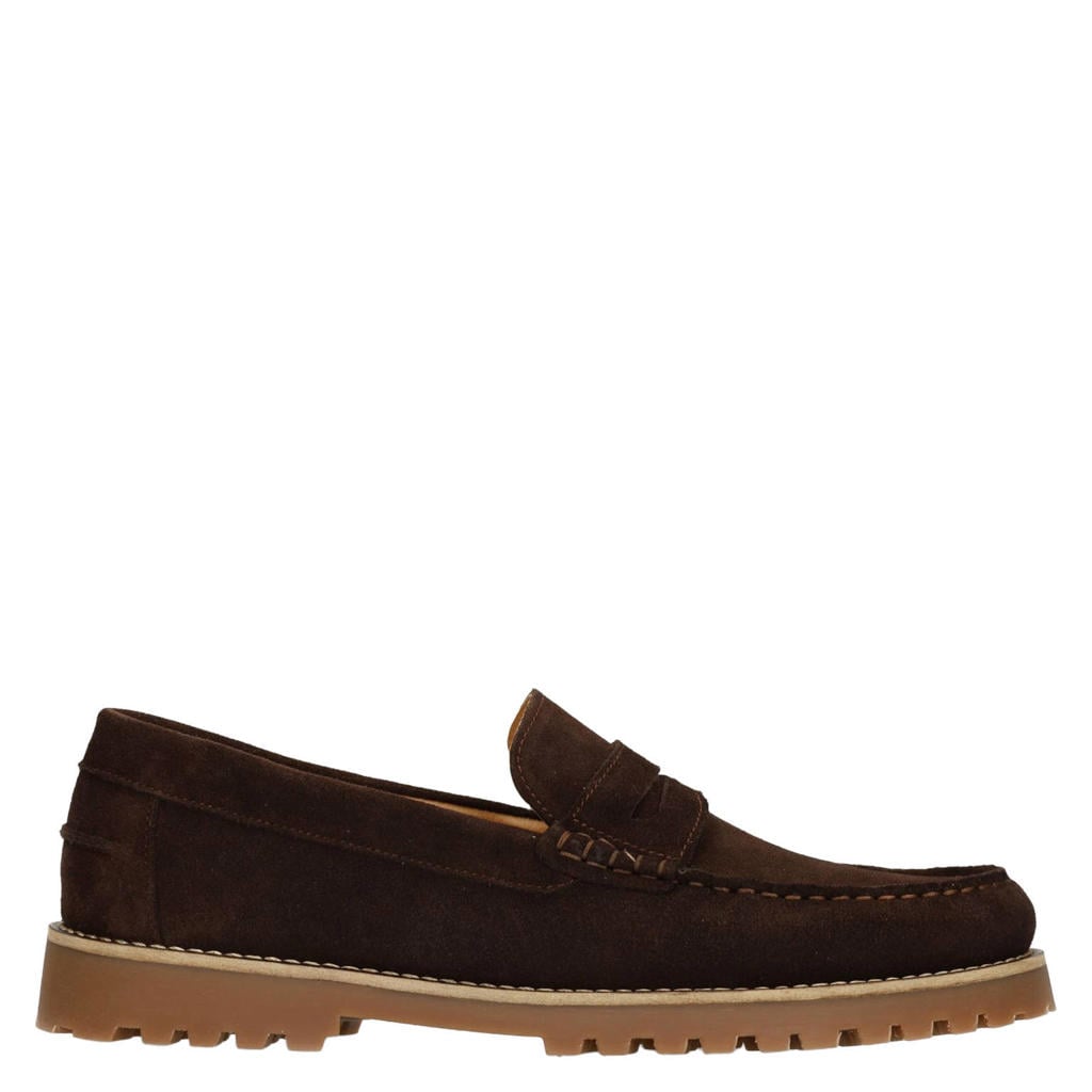 Bruine heren Manfield suède loafers