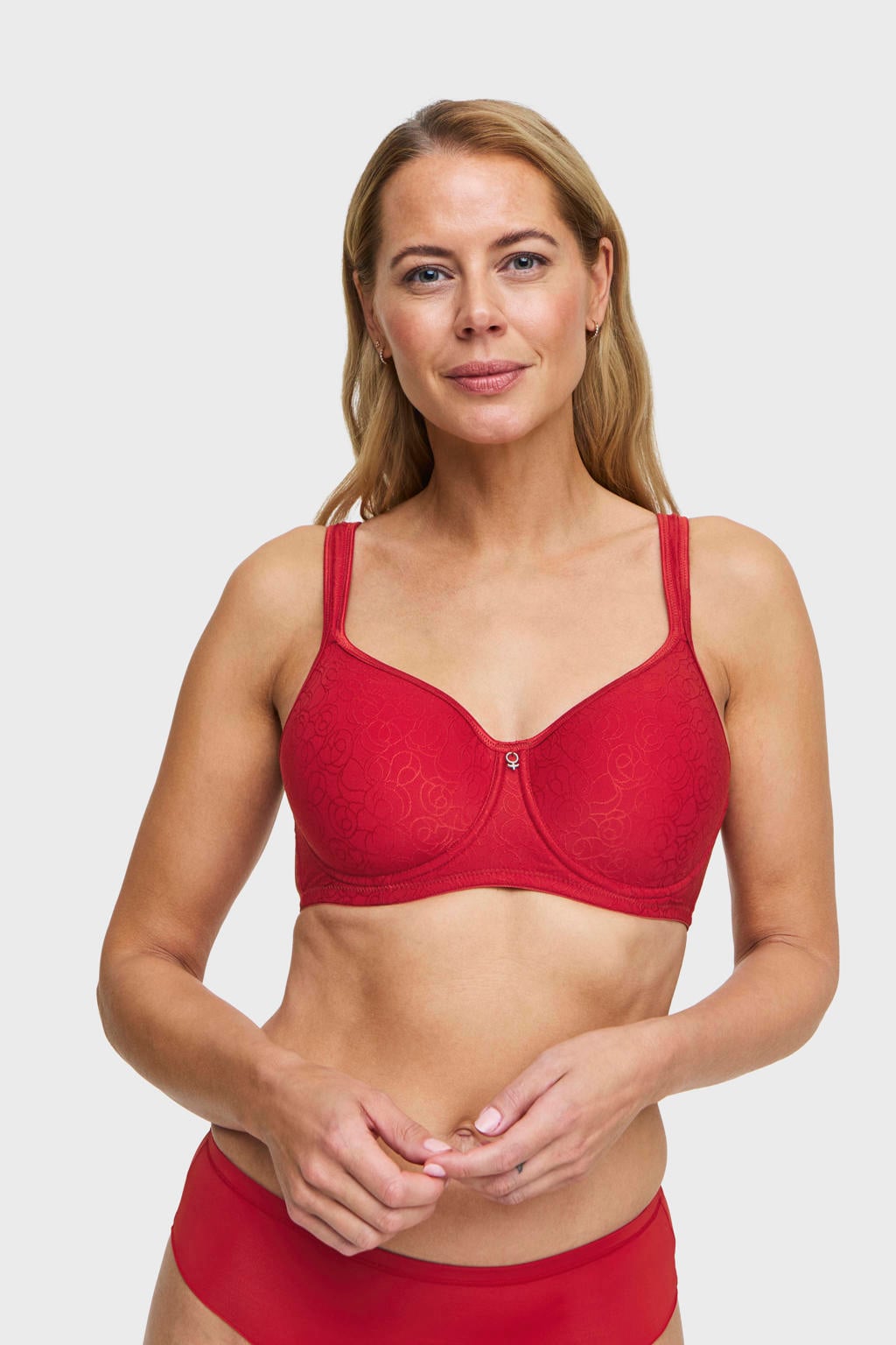Swegmark voorgevormde T-shirt-bh met beugel - rood