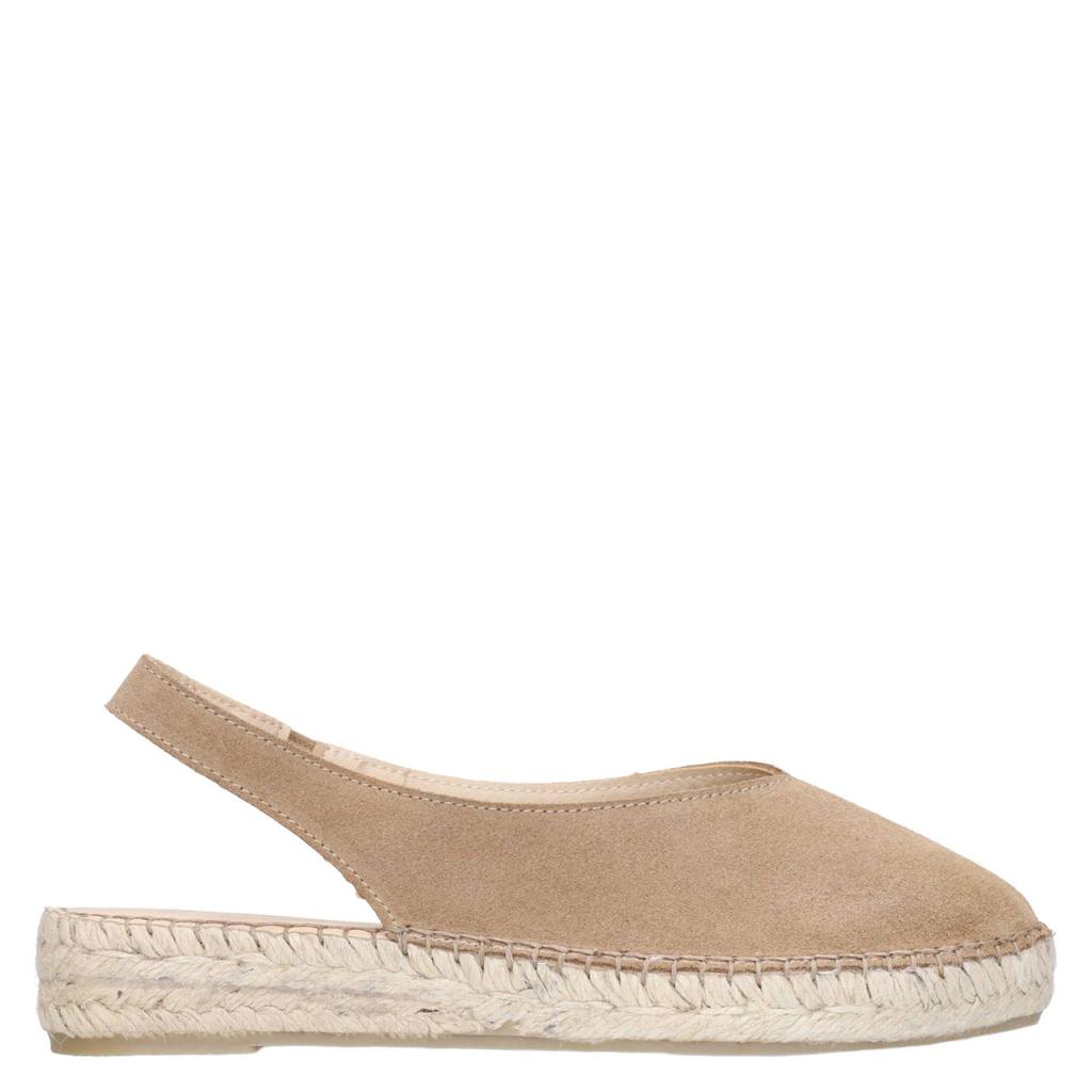 Cognackleurige dames Manfield suède espadrilles