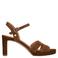 No Stress suede sandalettes bruin