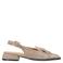 Manfield suède slingback loafers taupe