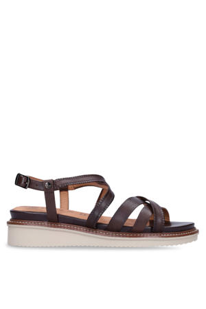 leren sandalen donkerbruin
