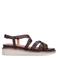 No Stress leren sandalen donkerbruin