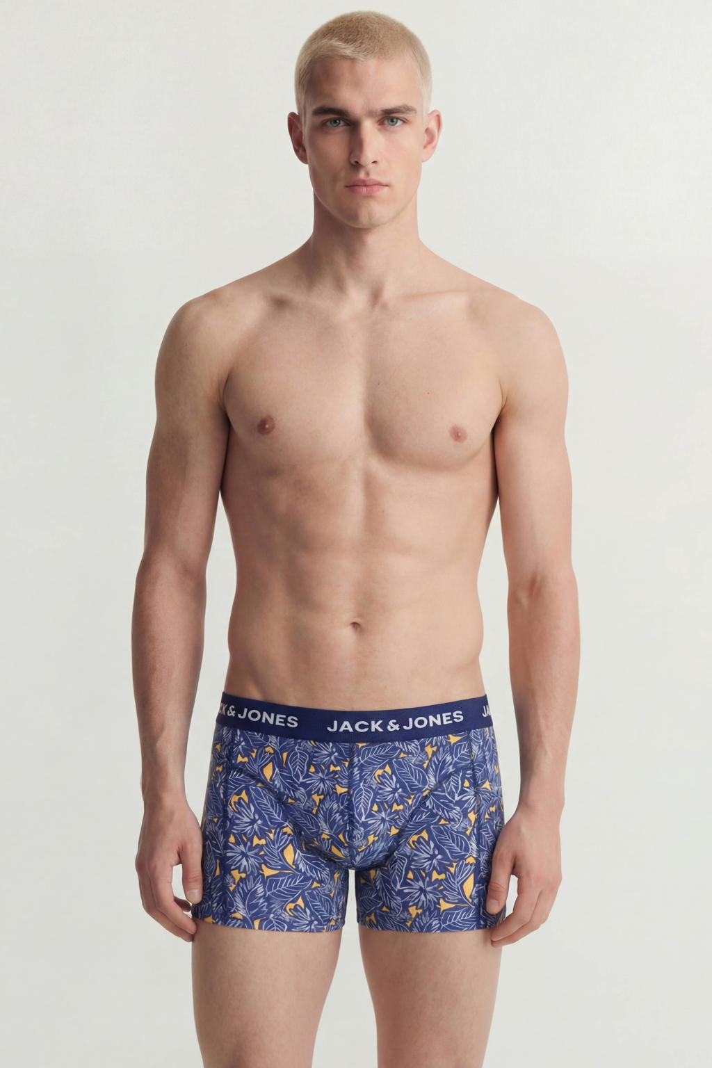 JACK & JONES boxershorts - blauw (set van 3)