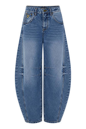 regular fit barrel jeans - mediumblauw