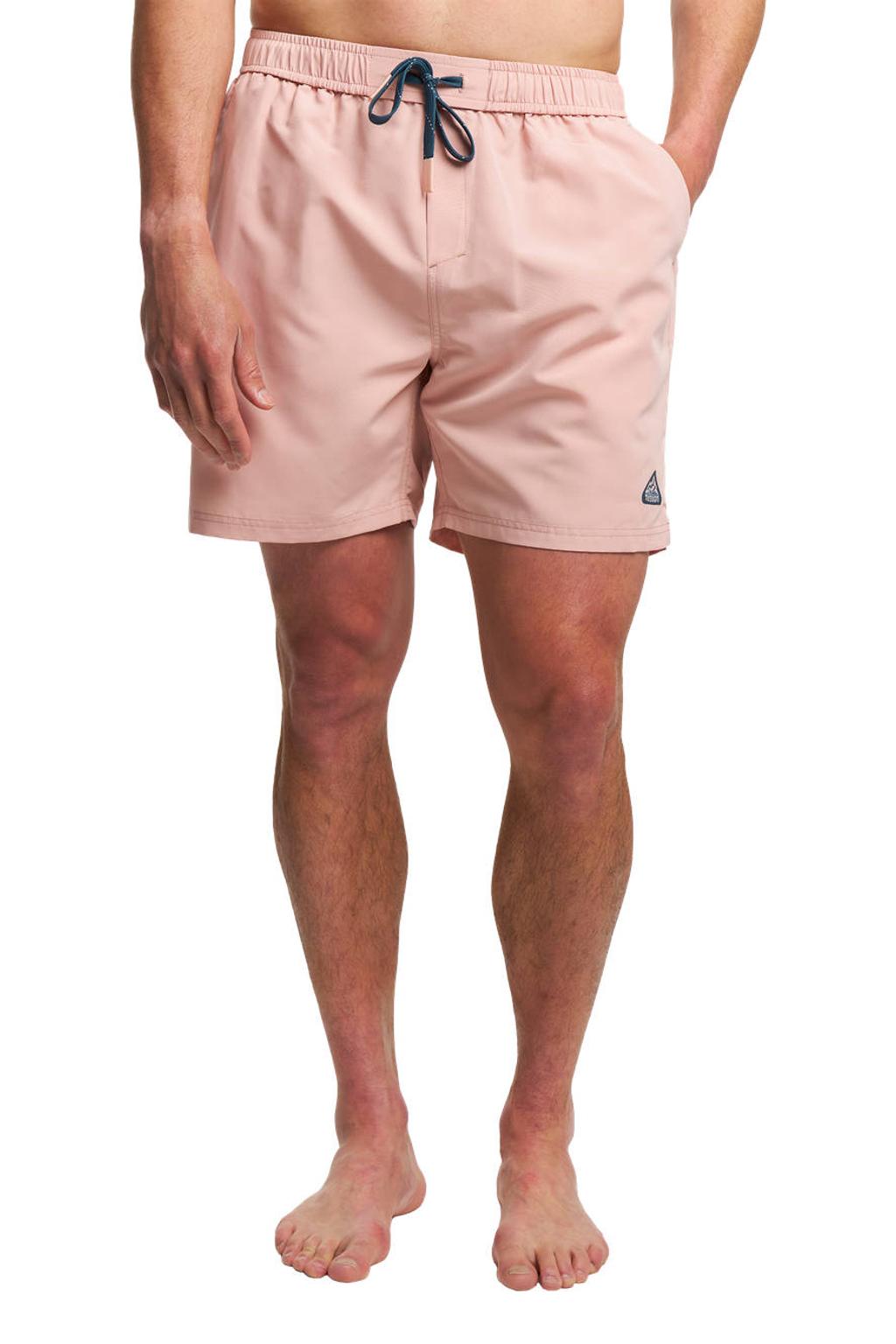 Lichtroze heren Tenson Ocean zwembroek van polyester met regular fit en trekkoorden