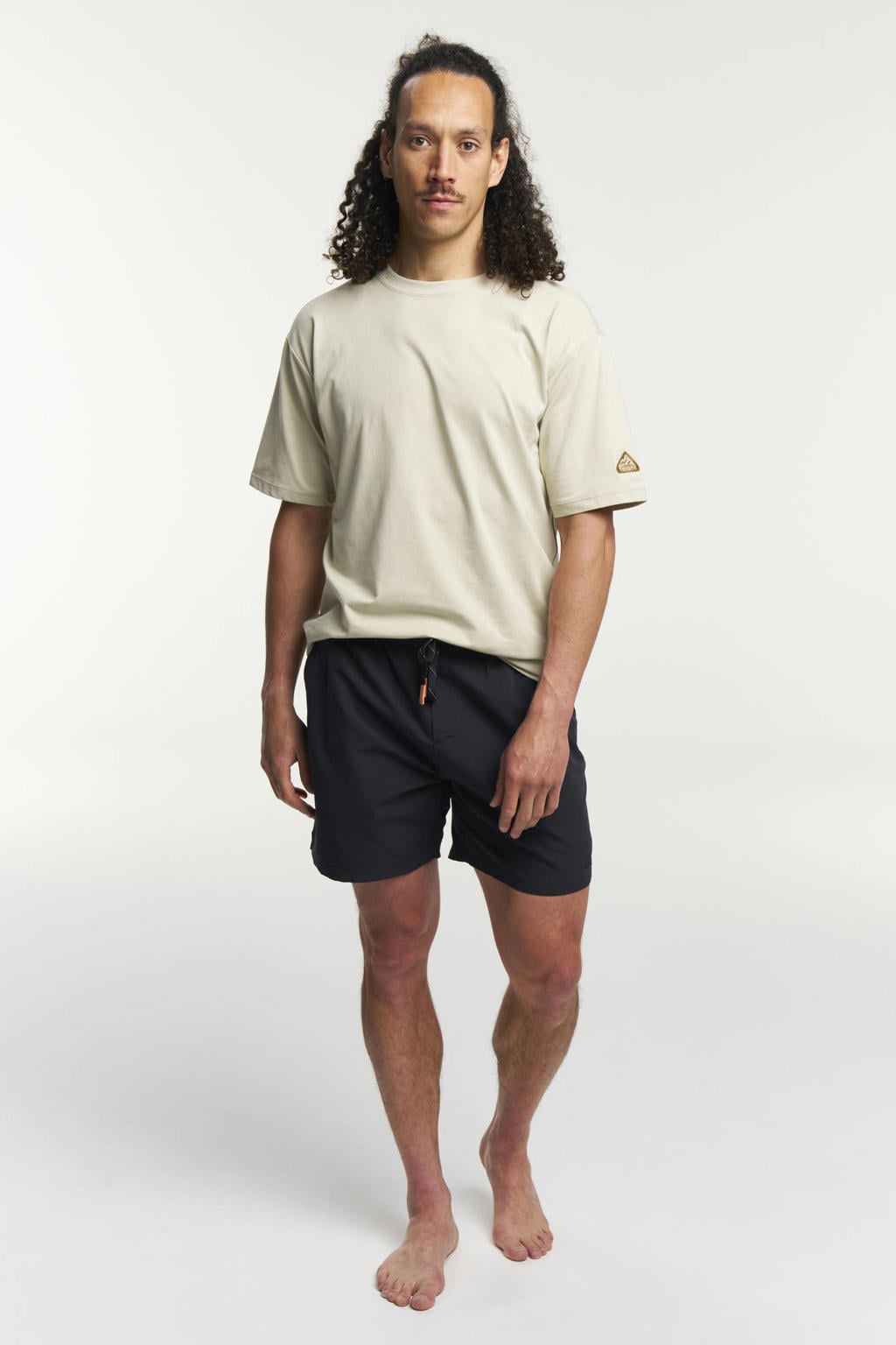 Antraciete heren Tenson Ocean zwembroek van polyester met regular fit en trekkoorden