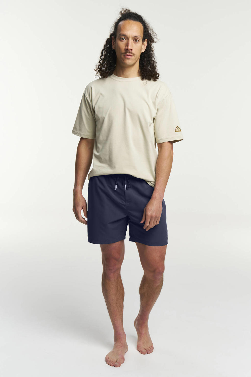 Donkerblauwe heren Tenson Ocean zwembroek van polyester met regular fit en trekkoorden