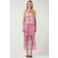 YAS midi rok met pailletten roze