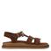 Manfield suède sandalen bruin
