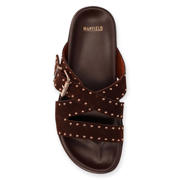 thumbnail: Manfield suède slippers bruin