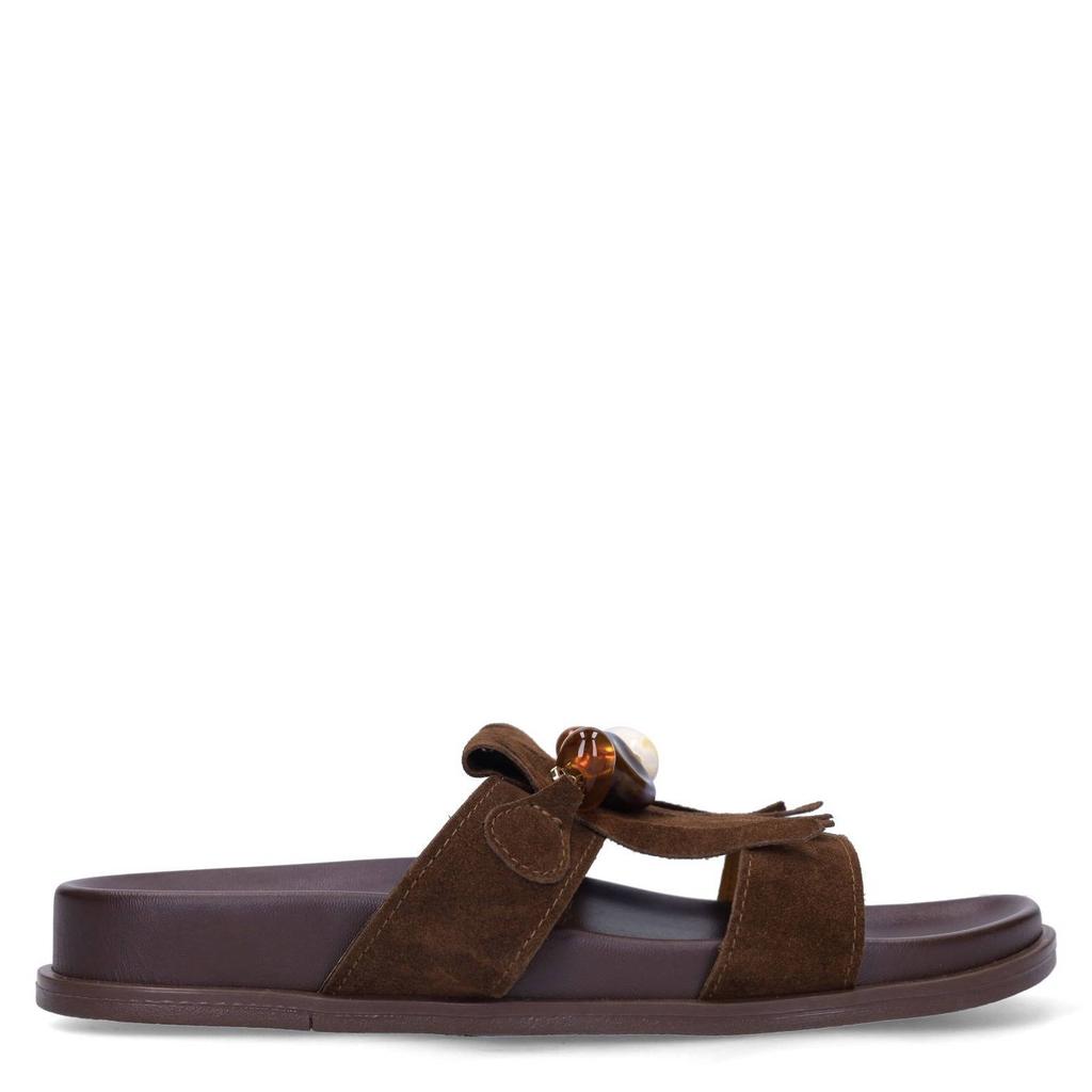 Bruine dames Manfield suède slippers