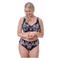Plaisir Beate gebloemde brazilian slip - zwart/meerkleurig