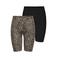ONLY cycling short ONLLIVE LOVE - zwart/panterprint (set van 2)